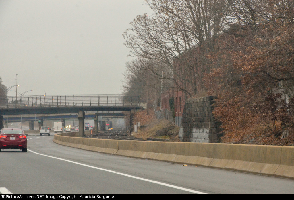 Tracks next to the Freeway